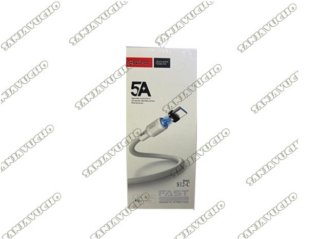&ua CABLE CARGADOR IPHONE MAGNETICO TRANYCO 5A S12-I